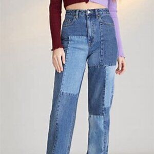 NWT PacSun Eco Patchwork Boyfriend Jeans